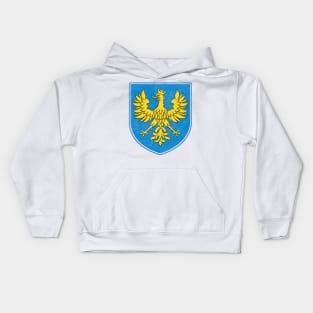 Opole Voivodeship / Vintage Look Faded Style Polish Flag Design Kids Hoodie